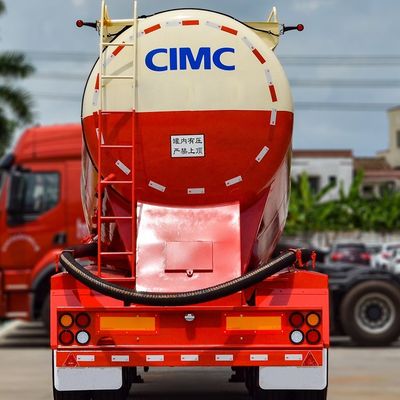 Duurzaam CIMC HUAJUN 40CBM Dry Bulk Powder Cement Tank Carrier 3 axles Tanker Semi-trailer