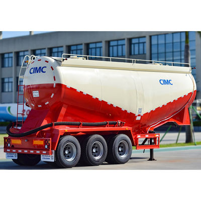 Duurzaam CIMC HUAJUN 40CBM Dry Bulk Powder Cement Tank Carrier 3 axles Tanker Semi-trailer