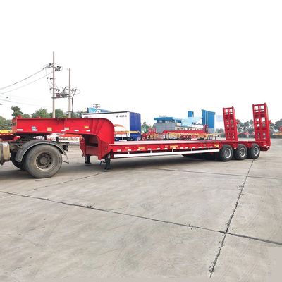 3.5&quot; 90mm Jost King Pin 13T HUAJUN Achsel Low Bed Semi Trailer voor zware apparatuur