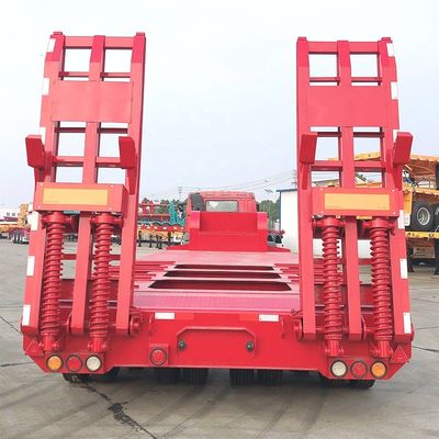 3.5&quot; 90mm Jost King Pin 13T HUAJUN Achsel Low Bed Semi Trailer voor zware apparatuur