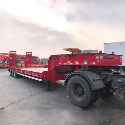 3.5&quot; 90mm Jost King Pin 13T HUAJUN Achsel Low Bed Semi Trailer voor zware apparatuur