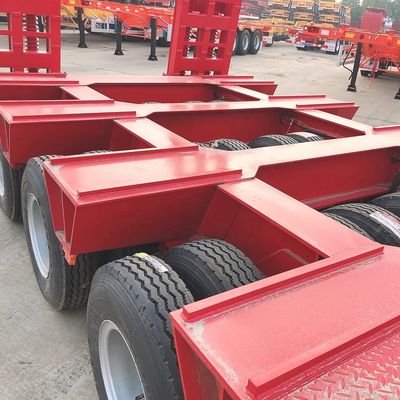 3.5&quot; 90mm Jost King Pin 13T HUAJUN Achsel Low Bed Semi Trailer voor zware apparatuur