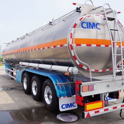 Fuwa 3 Assen 45000 liter Aluminium legering brandstof of roestvrij staal cement tankwagens aanhangwagens
