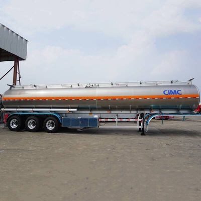Fuwa 3 Assen 45000 liter Aluminium legering brandstof of roestvrij staal cement tankwagens aanhangwagens