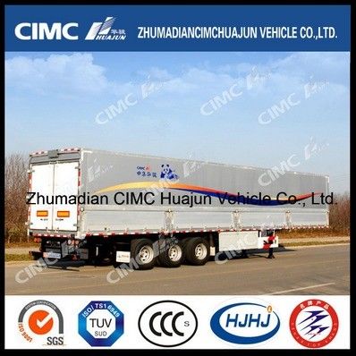 CIMC HUAJUN zijkant gordijn Semi-trailer Truck Trailer Steel 13750*2500 CN HEN 50ton Ce