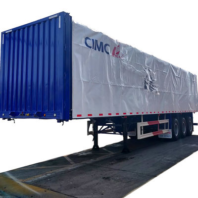 Truck Trailer 13000 * 2500 * 3320 staal q345 staal voor I-balk CIMC HUAJUN gordijn zijkant Semi-trailer