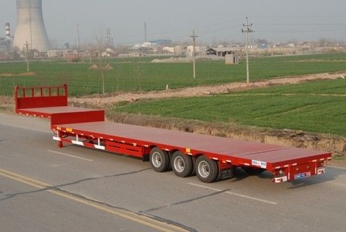 20 tot 100 ton maximale nuttige lading staal 3 assen laagbed halfrijtuig voor het vervoer van zwaar materieel