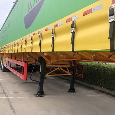 50 ton capaciteit Thailand Style 40ft platbed container trailer voor droge en lichte vracht