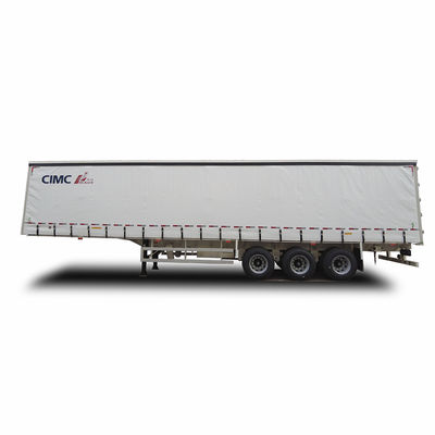 CIMC HUAJUN Trailer Curtain Tensioner 3 axles 40 ft Drop Deck voor het vervoer van droge vracht