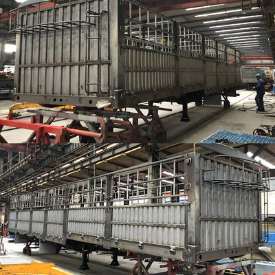 60 ton vrachtwagen aanhangwagen hek steken vracht half-aanhangwagen voor vrachtvervoer door CIMC HUAJUN