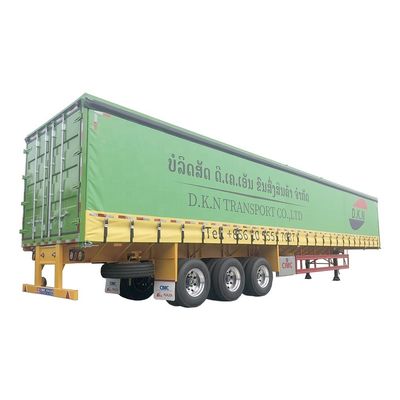 10.00R20/ 11.00R20/ 12R22.5 banden 60 ton Van Semi-trailer met dubbellijnremstelsel