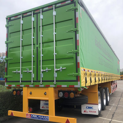 10.00R20/ 11.00R20/ 12R22.5 banden 60 ton Van Semi-trailer met dubbellijnremstelsel