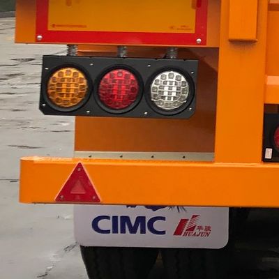 Myanmarmarkt 3 assen 4 assen platgelegen vrachtwagen met zijwand en landingsgestel JOST/FUWA 28T