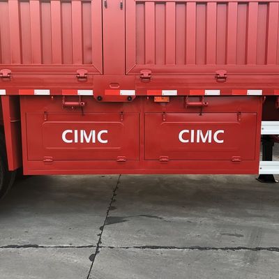 70 ton dubbele gereedschapskist Halve aanhangwagen CIMC HUAJUN's 20 jaar ervaring in 60 landen