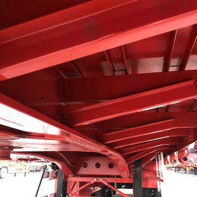 70 ton dubbele gereedschapskist Halve aanhangwagen CIMC HUAJUN's 20 jaar ervaring in 60 landen