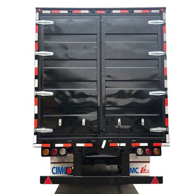 Voetdroge bestelwagen-container-half-aanhangwagen uitgerust met banden 10.00R20/ 11.00R20/ 12R22.5