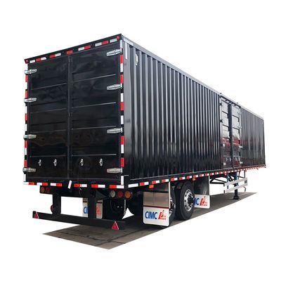 Voetdroge bestelwagen-container-half-aanhangwagen uitgerust met banden 10.00R20/ 11.00R20/ 12R22.5