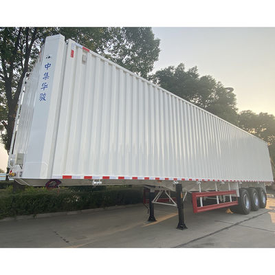 Hoogdraaibare staalmateriaal CIMC Truck Trailer voor maximaal vrachtvervoer van 50 ton