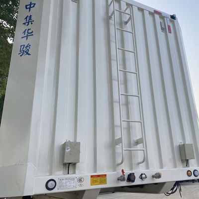 Hoogdraaibare staalmateriaal CIMC Truck Trailer voor maximaal vrachtvervoer van 50 ton