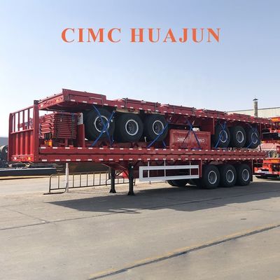 CIMC HUAJUN 2021Nieuwe 3-assige vrachtvervoershalve trailer voor vrachtwagens met een capaciteit van 60 ton