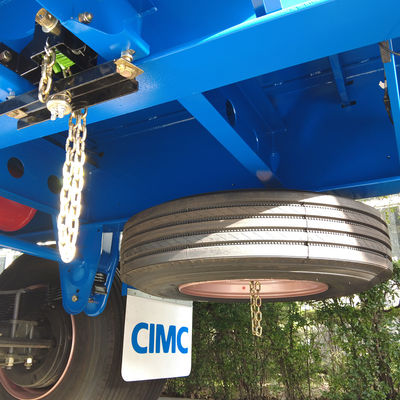 CIMC Group HUAJUN 4 Assen Maximaal nuttige lading 60T Container aanhangwagen hek vracht half aanhangwagen