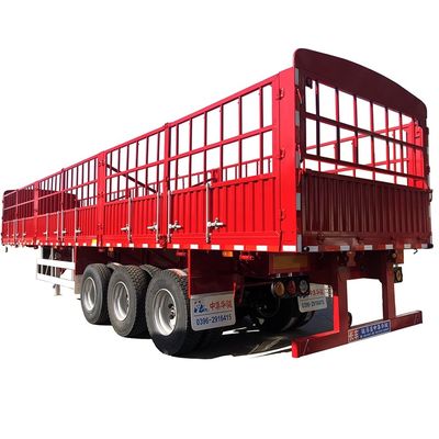 Truck Trailer Klanten Optioneel drie-assig transport goederen gordijn hek half-trailer