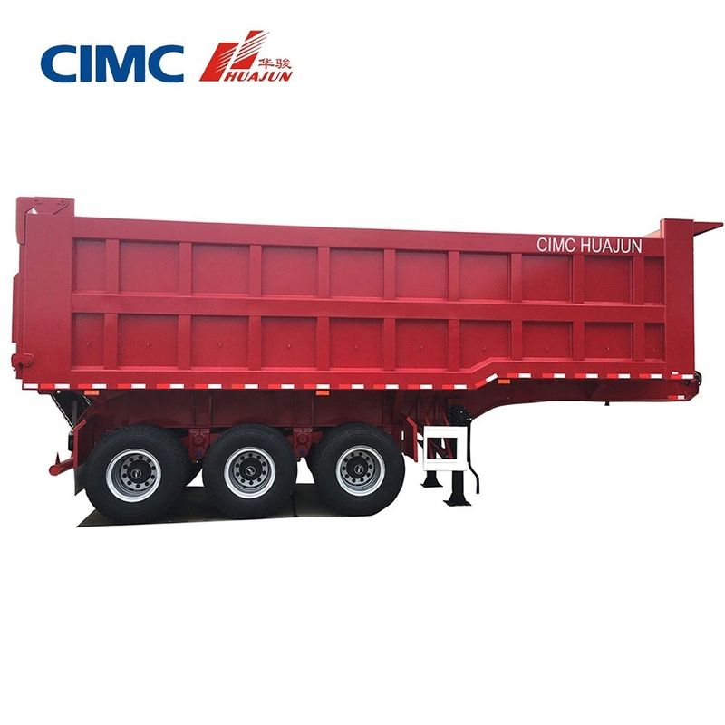 80T achterste kantelende vrachtwagen aanhangwagen half-aanhangwagen met 3,5&quot; King Pin HJGMCK20103 van CIMC