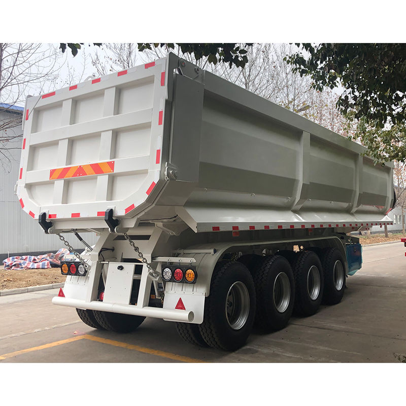 50 ton CIMC HUAJUN 4 Achsel Tipper Semi-trailer in vereiste RAL-kleur