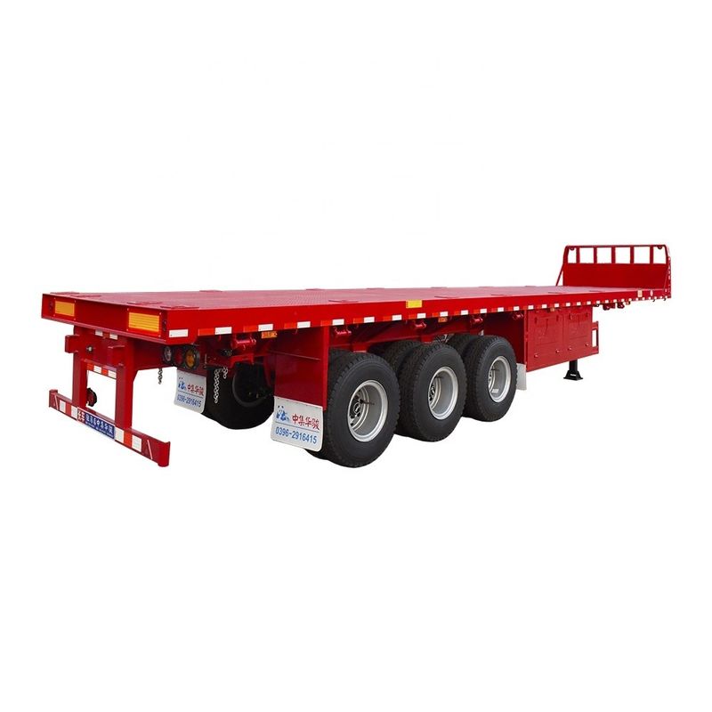 Truck Trailer CIMC HUAJUN 40ft half-trailer met FUWA-as en zware stalen carrosserie