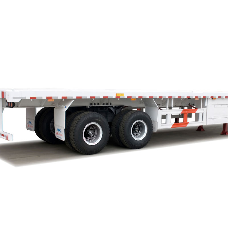 3 assen 40 ft platte containertruck Halve aanhangwagen met concurrerend en staal materiaal
