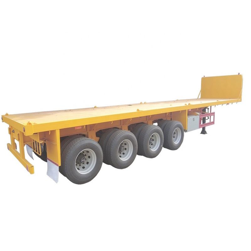 Hoogwaardige 60 ton flatstaande vrachtwagen voor containervervoer door CIMC HUAJUN