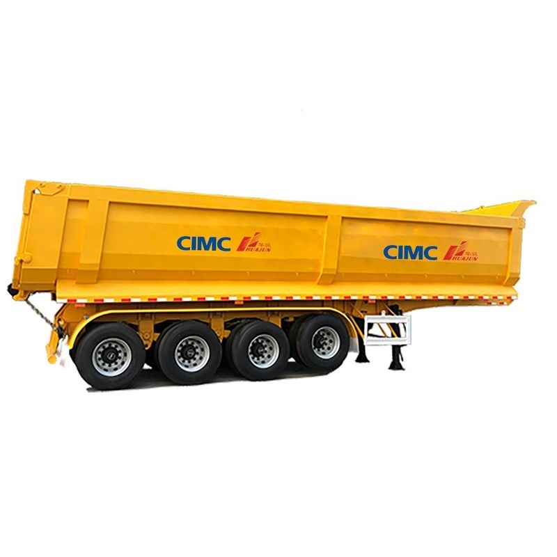 Hyva Hydraulic System 4 Axle FC Type Tipper Semi-trailer voor het trekken van zwaar staal