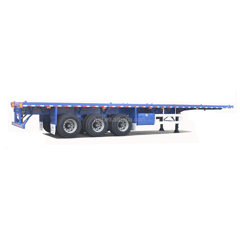 Landing Gear JOST Tweesnelheidse platte half-trailer voor het vervoer van 20ft 40ft containers