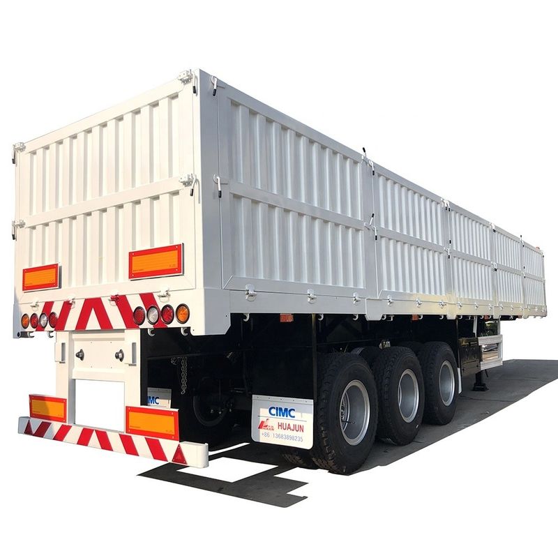 Transport van kolenlading Hoog zijdewand CIMC HUAJUN Cargo trailer voor veevervoer