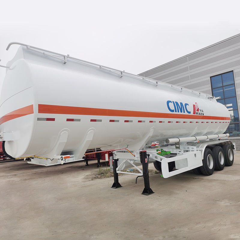 Fuwa 3 Assen 45000 liter Aluminium legering brandstof of roestvrij staal cement tankwagens aanhangwagens