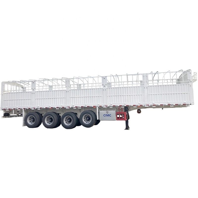 CIMC HUAJUN 60 ton High Side Board Fence Semi Transport Trailer met CE-certificering