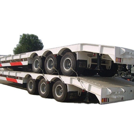 20 tot 100 ton maximale nuttige lading staal 3 assen laagbed halfrijtuig voor het vervoer van zwaar materieel