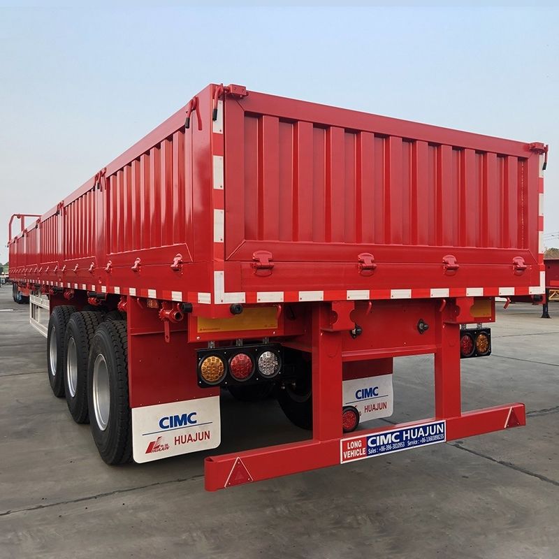CIMC HUAJUN 2021Nieuwe 3-assige vrachtvervoershalve trailer voor vrachtwagens met een capaciteit van 60 ton