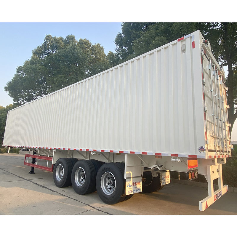 Hoogdraaibare staalmateriaal CIMC Truck Trailer voor maximaal vrachtvervoer van 50 ton