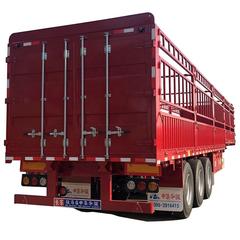 Standaard 28 ton landingsgestel hek half-aanhangwagen voor zware vracht bulk transport behoeften